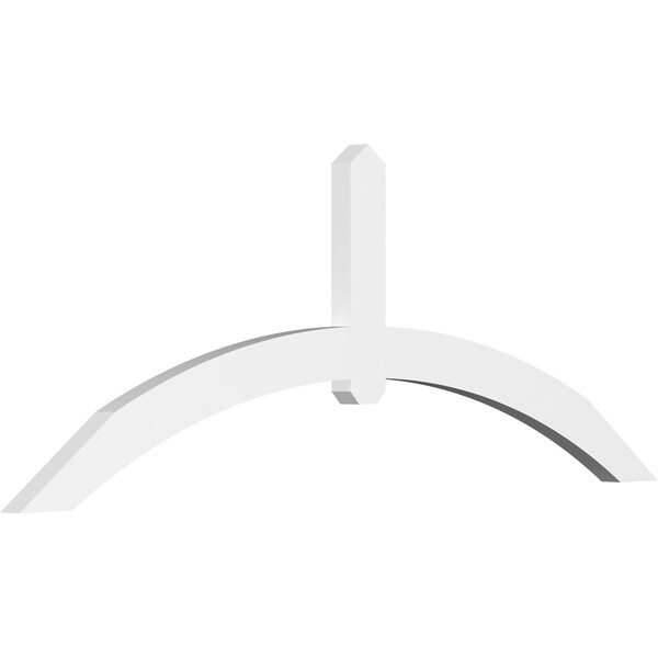 Ekena Millwork Archdale Architectural Grade PVC Gable Bracket, 72"W x 27"H x 2"D x 4"F, 9/12 Pitch GBP072X27X0204ARC00 - main
